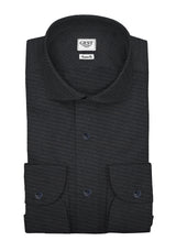 Comfort Shirt TP2 Stretch Poplin Graphite Black