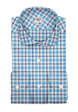 Blue Zephir Checked Cotton Shirt