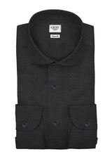 Business Shirt Gaia Stretch Poplin Black