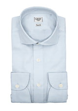 Camicia Cotone Chambray Super Azzurro