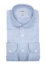 Camicia Cotone Chambray Super Blu