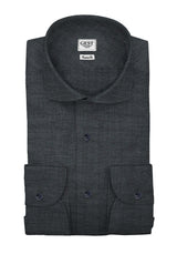 Zephir Medea Black Cotton Business Shirt