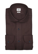 Mahogany Brown TP2 Stretch Poplin Business Comfort Shirt
