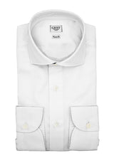 Camicia Piumino In Pregiato Cotone Egiziano Bianca Pura