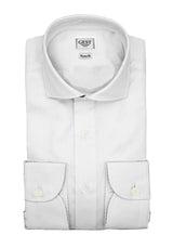 Camicia Piumino In Pregiato Cotone Egiziano Bianca