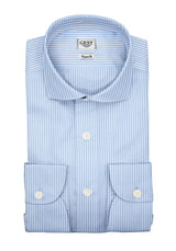 Camicia Super Piumino In Pregiato Cotone Egiziano Giza 87 A Righe