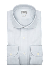 Giza 87 Blue Checked Fine Egyptian Cotton Duvet Shirt