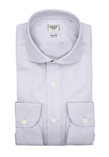 Poplin 120 Light Blue Checked Shirt