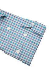Blue Zephir Checked Cotton Shirt