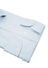 Camicia Cotone Chambray Super Azzurro