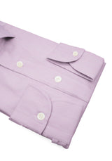 Poplin Shirt 120 Purple with Stripes