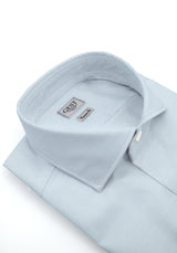 Camicia Cotone Chambray Super Azzurro
