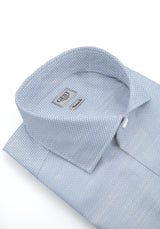 Camicia Cotone Chambray Super Blu