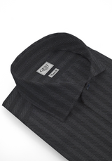 Air 100 Cotton Poplin Shirt with Black Stripes