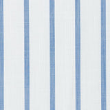 Camicia Cotone Chambray Super a Righe Azzurro e Blu