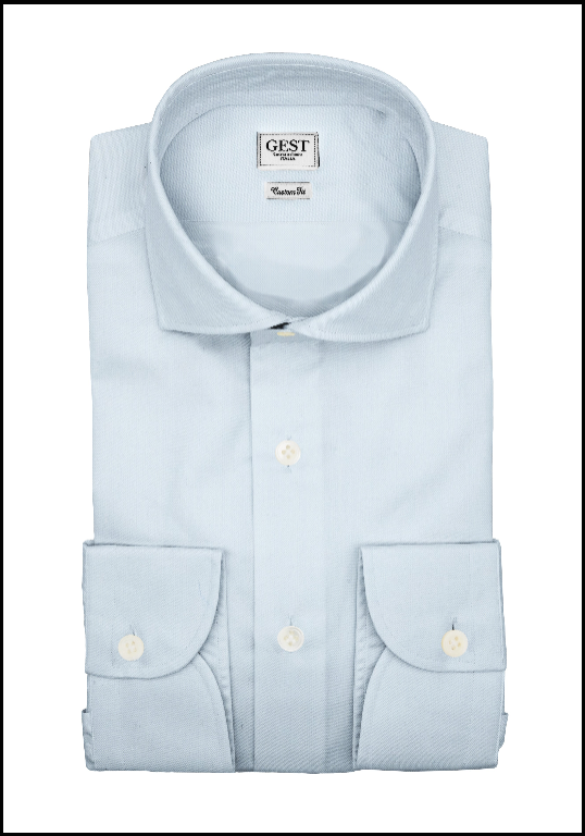 Camicia Business Cotone Zeus Bianca/Azzurra