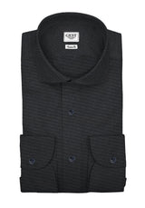 Business Comfort Shirt TP2 Stretch Poplin Graphite Black