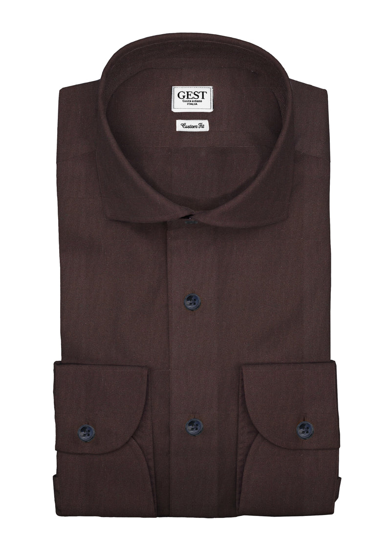 Mahogany Brown TP2 Stretch Poplin Comfort Shirt