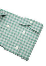 Camicia Cotone Zephir a Quadri Verde