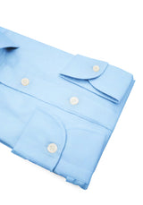 Business Comfort Shirt TP2 Stretch Poplin Aqua Blue