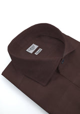 Mahogany Brown TP2 Stretch Poplin Business Comfort Shirt