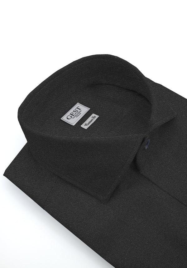 Business Comfort Shirt TP2 Stretch Poplin Graphite Black