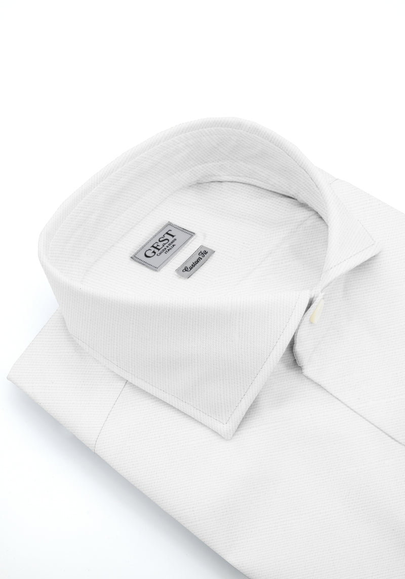 White Linen Blend Teti Shirt