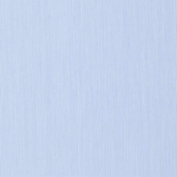 Camicia Super Piumino in Pregiato Cotone Egiziano Giza 87 Azzurra Con Righe Bianche